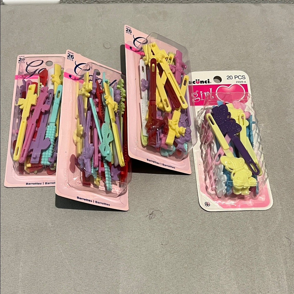 Colorful Barrettes 4-packs